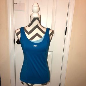 dark blue and light blue running tank top by RBX